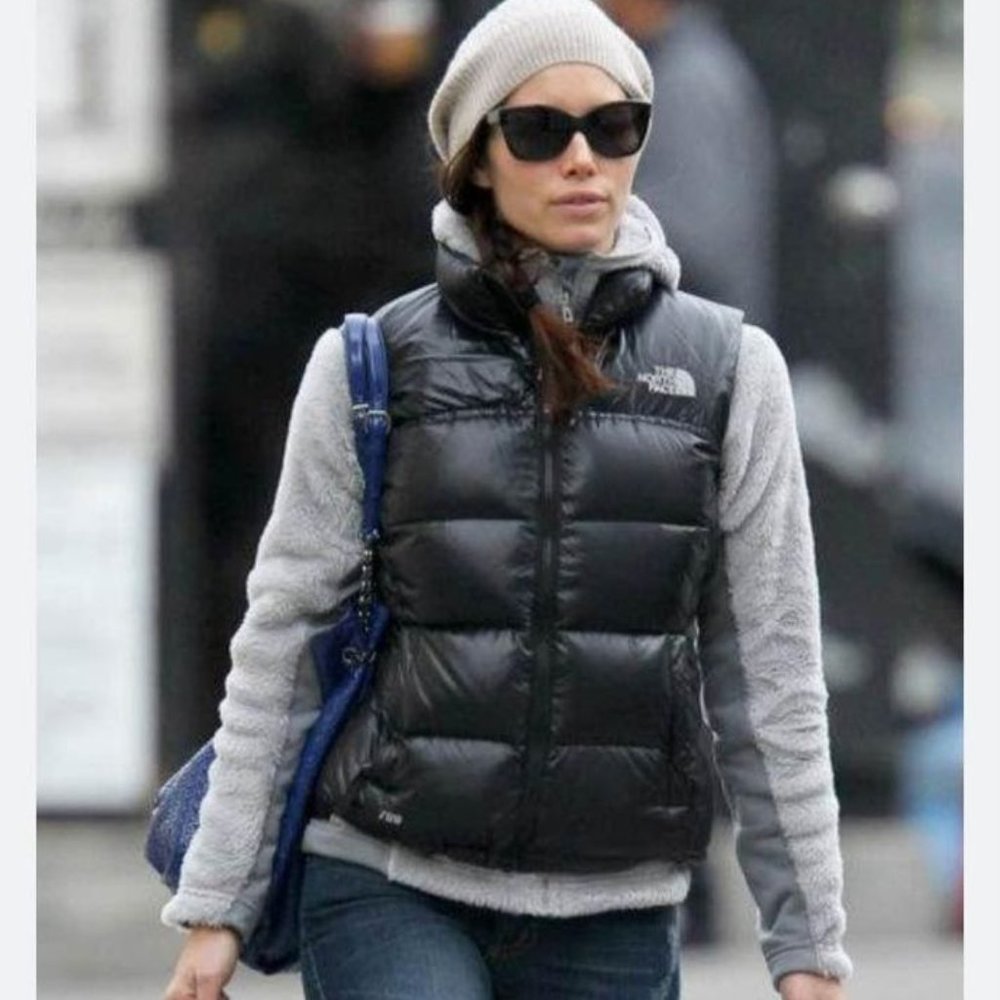 The North Face 700 Black Shiny Vest